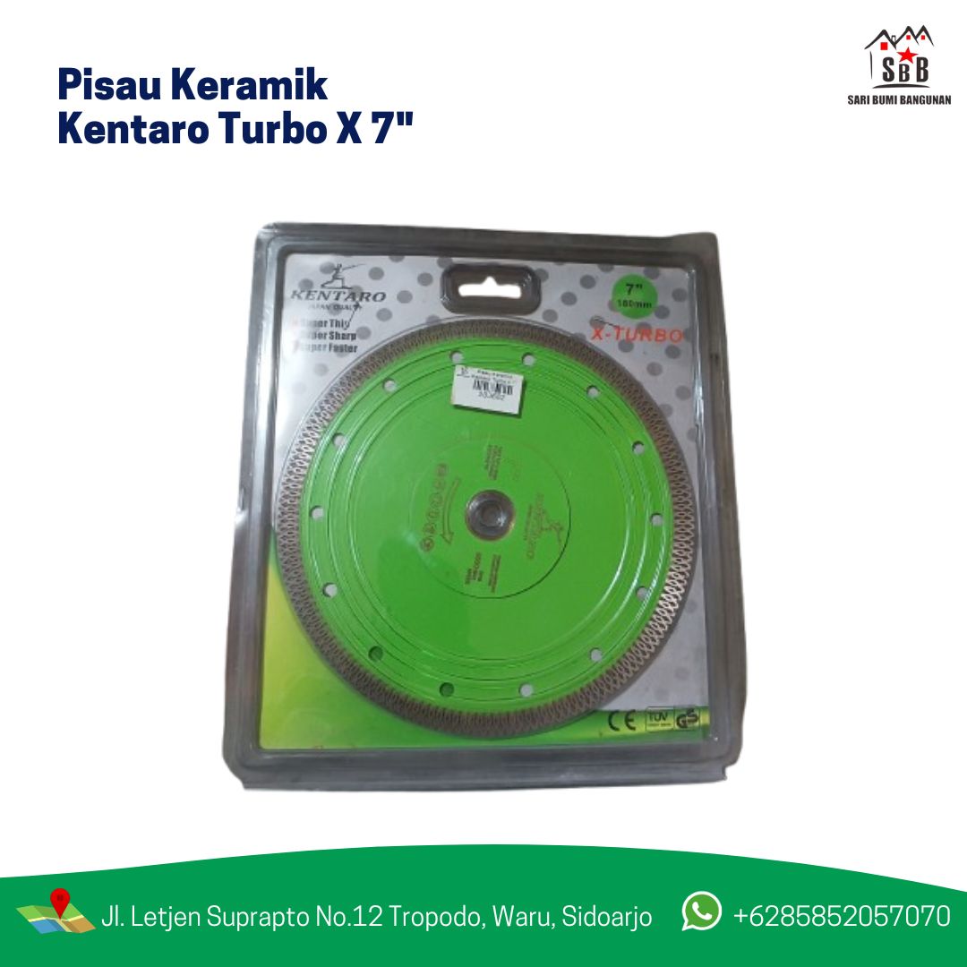 Pisau Keramik Kentaro Turbo X 7"